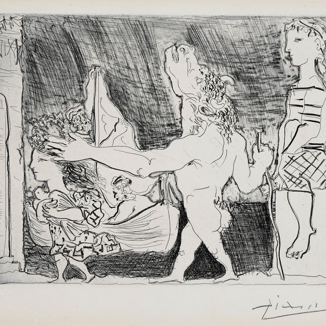 Maurice Sendak — Минотавр - путеводитель по филе, II, из "Сюиты Воллар"