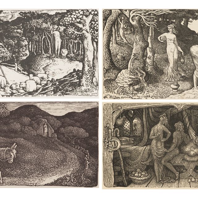 Maurice Sendak — Мемуары Эдварда Калверта : четыре листа