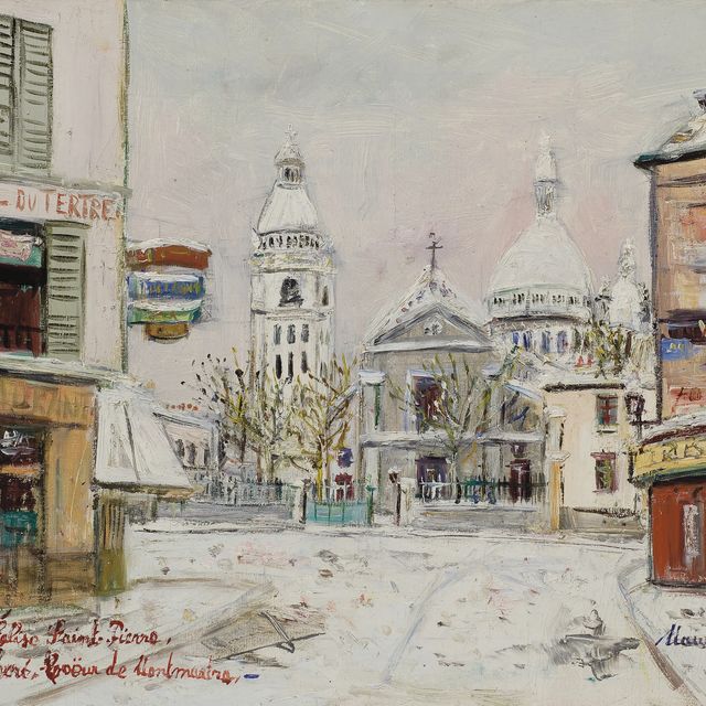 Maurice Utrillo — Церковь Святого Пьера и Сакре-Кер на Монмартре