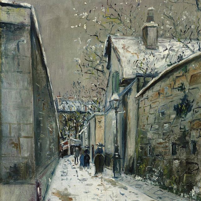 Maurice Utrillo — Дом для отпуска у моря, улица Сен-Венсан на Монмартре