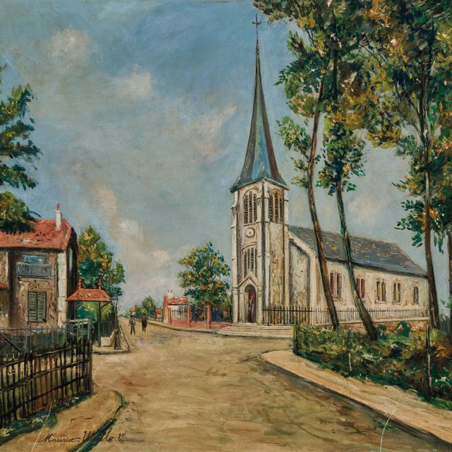 Maurice Utrillo — Вокзал Компьень, Церковь Сен-Жозеф-о-Буа