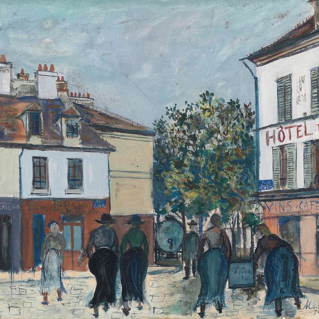 Maurice Utrillo — Площадь Тертр на Монмартре
