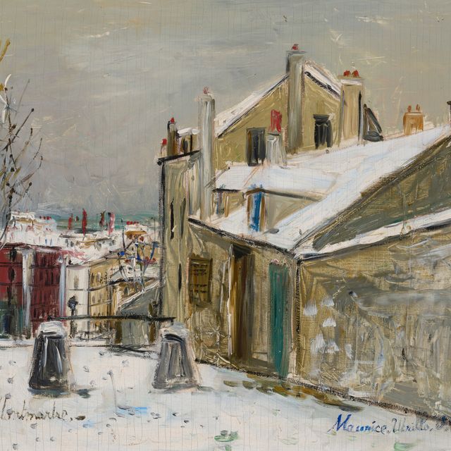Maurice Utrillo — Дом Мими Пинсон на Монмартре, совсем рядом