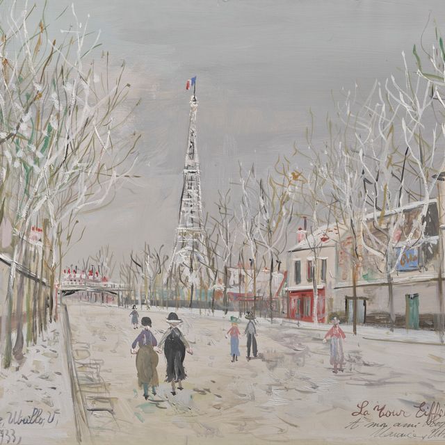 Maurice Utrillo — Эйфелева башня в Париже совсем рядом