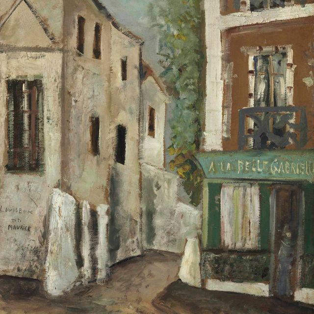 Maurice Utrillo — Прекрасная Габриэль на Монмартре