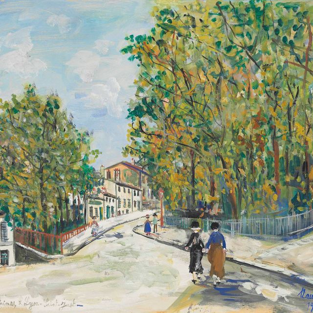 Maurice Utrillo — Площадь Минимов, Лион-Сен-Жюст