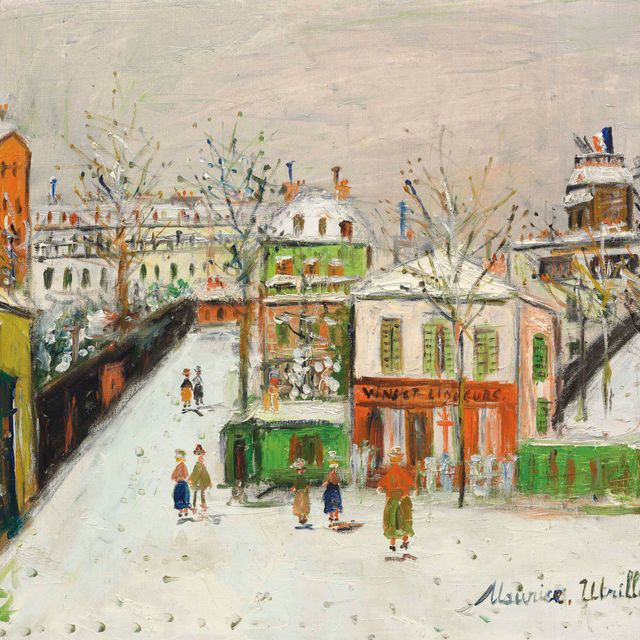 Maurice Utrillo — Маки у моря, Монмартр
