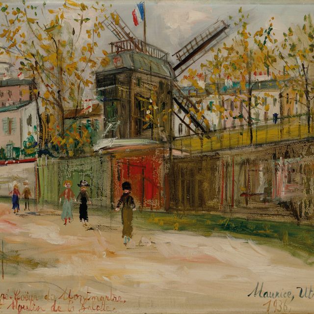 Maurice Utrillo — Мулен-де-ла-Галетт и Сакре-Кер на Монмартре