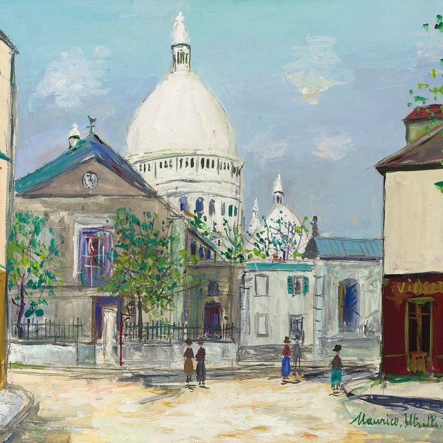 Maurice Utrillo — Площадь Тертра и Сакре-Кер