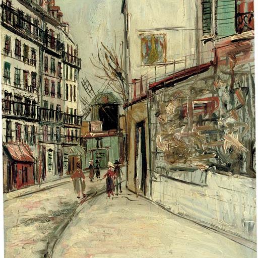 Maurice Utrillo — Улица Лепик на Монмартре