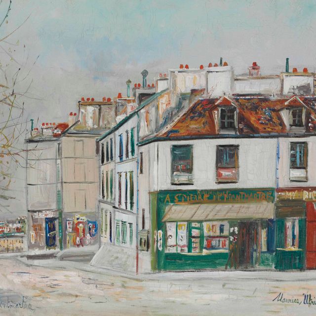 Maurice Utrillo — Монмартр, улица Сент-Элютер