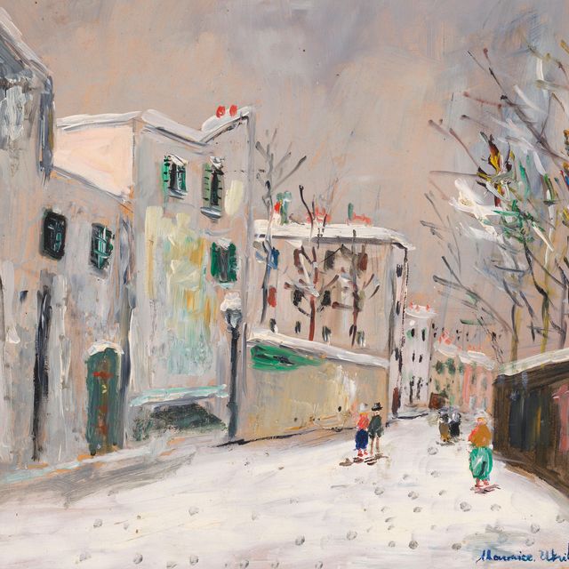 Maurice Utrillo — Улица Сен-Венсан-су-ла-неж, Монмартр