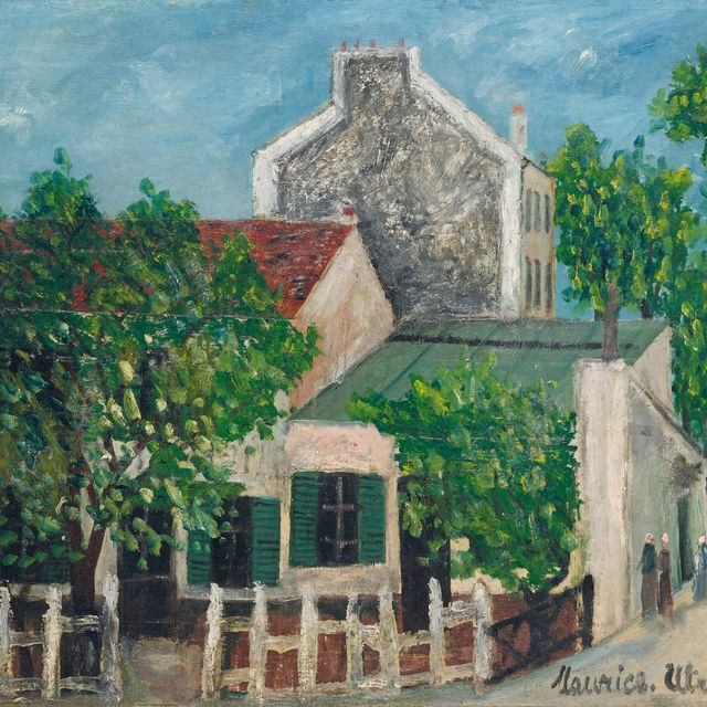 Maurice Utrillo — Ловкий лапоть на Монмартре ( спереди ); Специалист по профилю ( сзади )