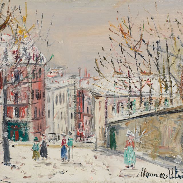 Maurice Utrillo — Улица Мон-Сенис-су-ла-неж
