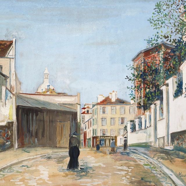 Maurice Utrillo — Улица Норвен, Монмартр