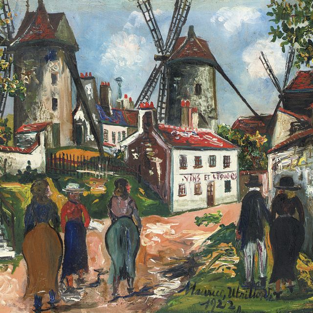 Maurice Utrillo — Старинные мулен-де-ла-Галетт, Монмартр