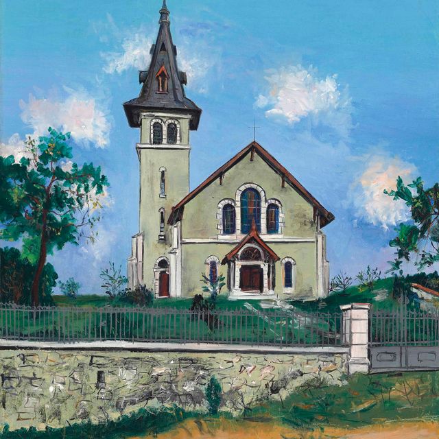 Maurice Utrillo — Протестантский храм в горах (Бас-Пиренеи)