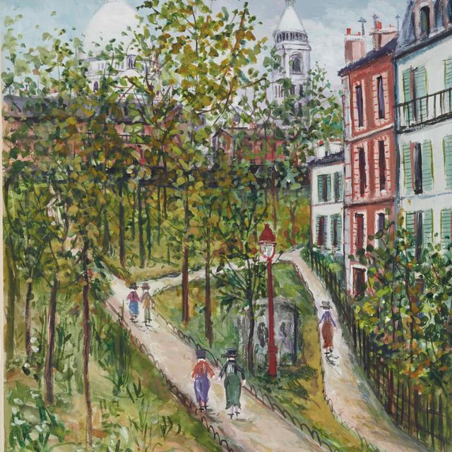 Maurice Utrillo — Сакре-Кер-де-Монмартр и площадь Сен-Пьер