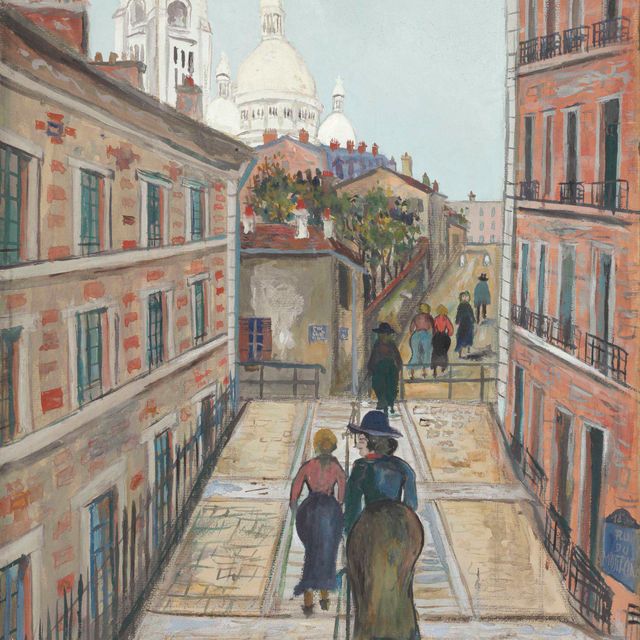 Maurice Utrillo — Улица Сакре-Кер, улица Мон-Сени, Монмартр