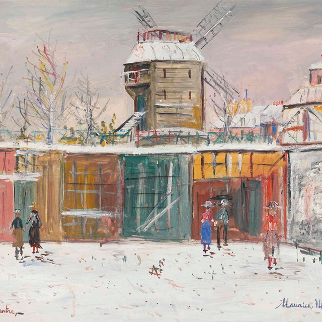 Maurice Utrillo — Ле-Мулен-де-ла-Галетт на юге Монмартра