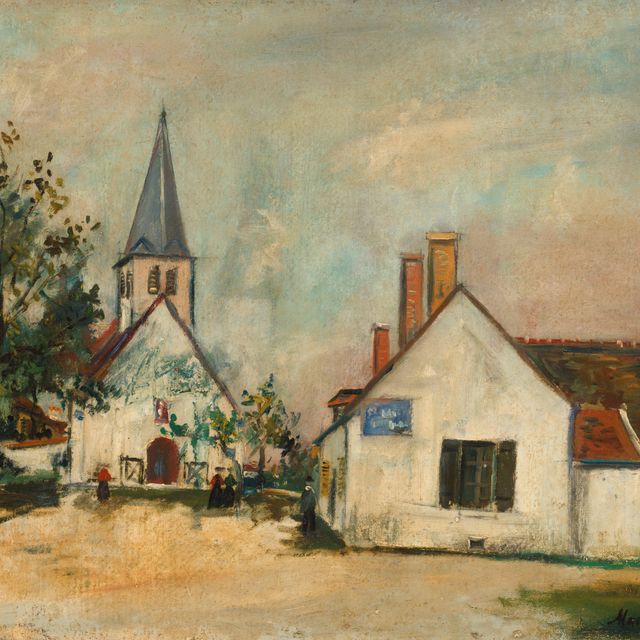 Maurice Utrillo — Площадь Эглиз-де-Туше (Шер)