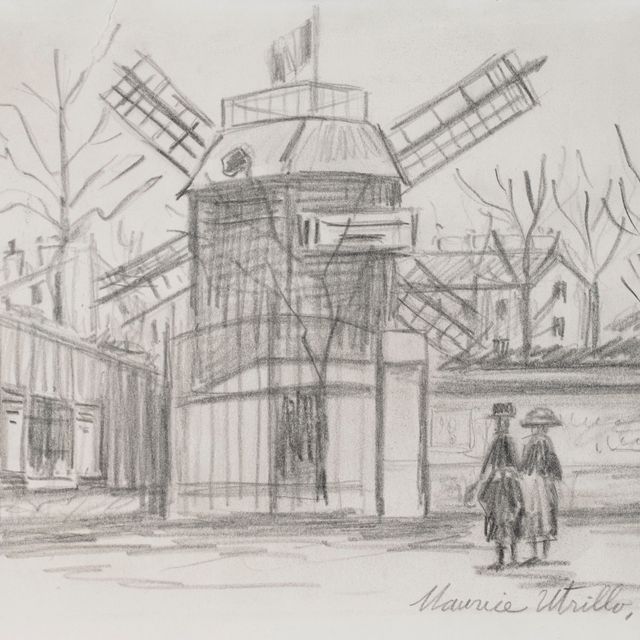 Maurice Utrillo — Ле-Мулен-де-ла-Галетт, на Монмартре