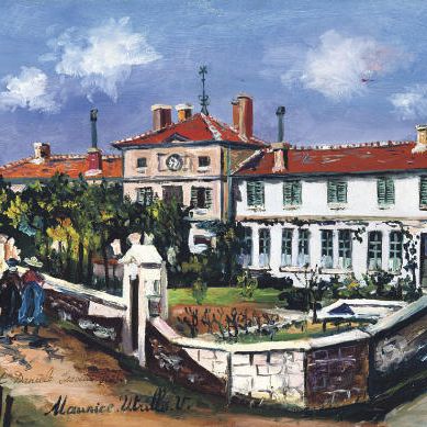 Maurice Utrillo — Мэрия и школа искусств (Рона)