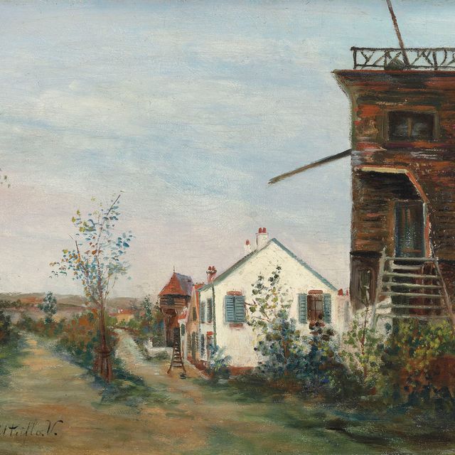 Maurice Utrillo — Старый мулен в Саннуа (Валь-д'Уаз)