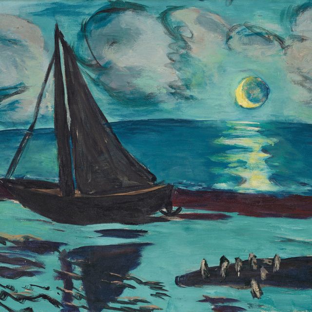 Max Beckmann — Понедельник на Меере (грюн)