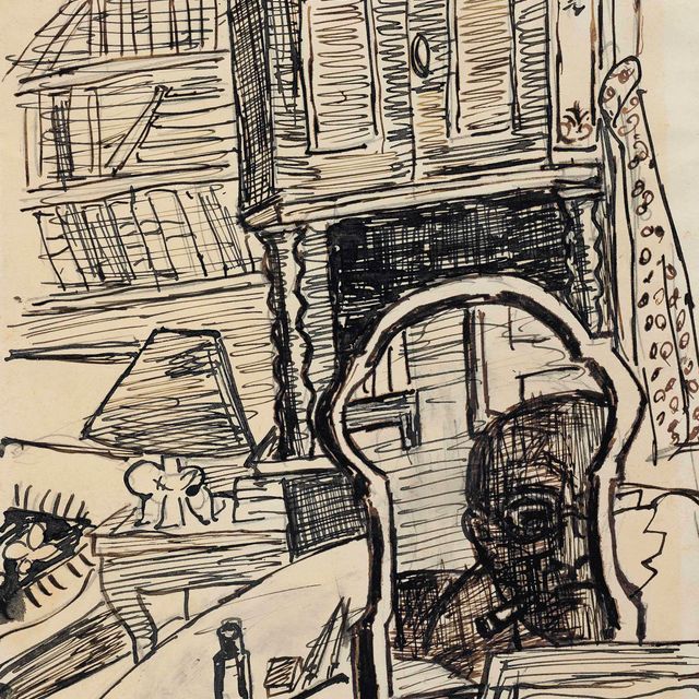 Max Beckmann — Сельбстбилднис, "Цайхнер из Шпигеля" (Манон)