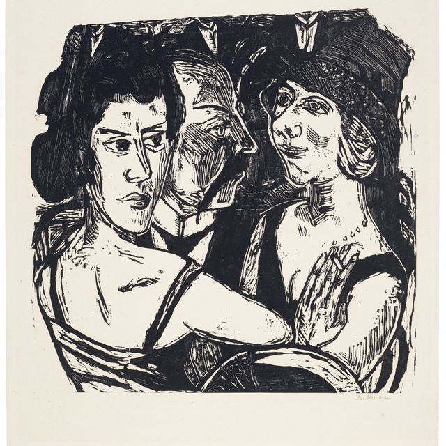 Max Beckmann — Группенбильднис Эденбар (Групповой портрет, бар "Эдем")