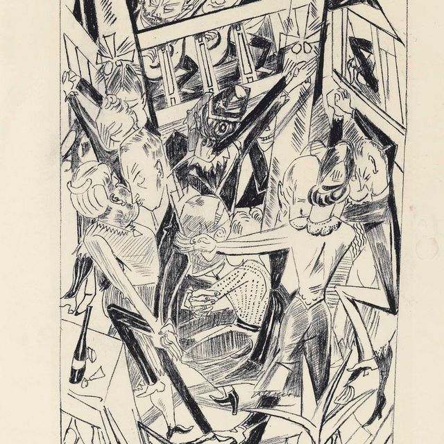 Max Beckmann — Мужской родитель, от: Хелле