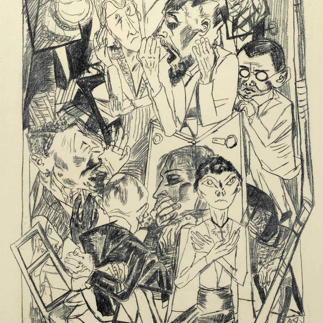 Max Beckmann — Die Ideologen, от Die Hölle