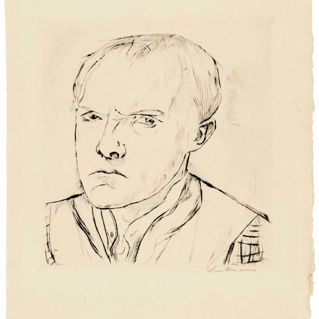 Max Beckmann — Сельбстбилднис, от: Gesichter