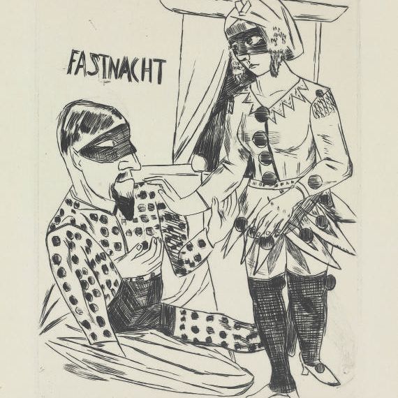 Max Beckmann — Быстрая ночь (Хотмайер, 231).