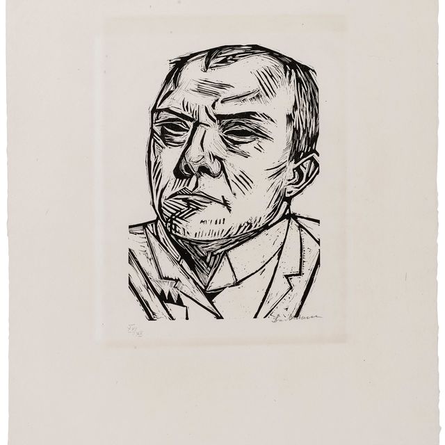 Max Beckmann — Сельбстбилдис (автопортрет)