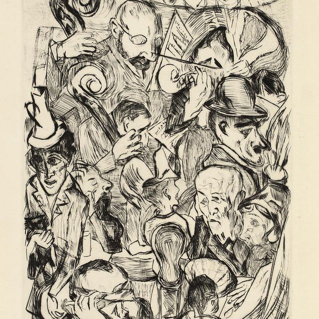 Max Beckmann — Музыка в кафе (H. 130 III.до н.э.)