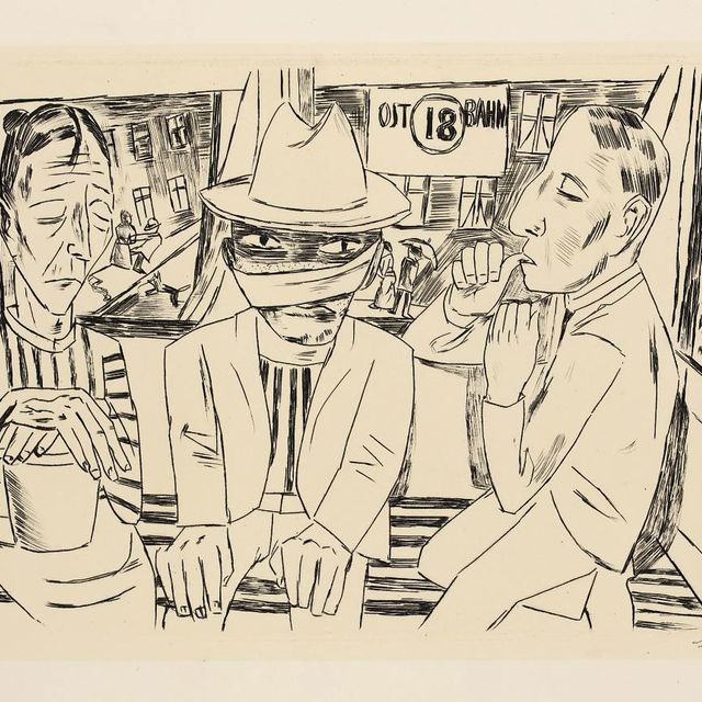 Max Beckmann — В трамвае (H. 235 III в. до н.э.)