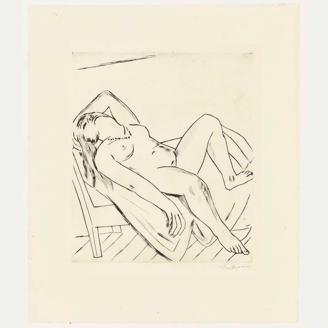 Max Beckmann — Лежащая фигура (H. 232 B.)