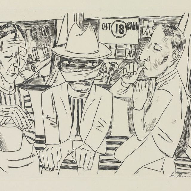 Max Beckmann — В трамвае (Хотмайер. 235)