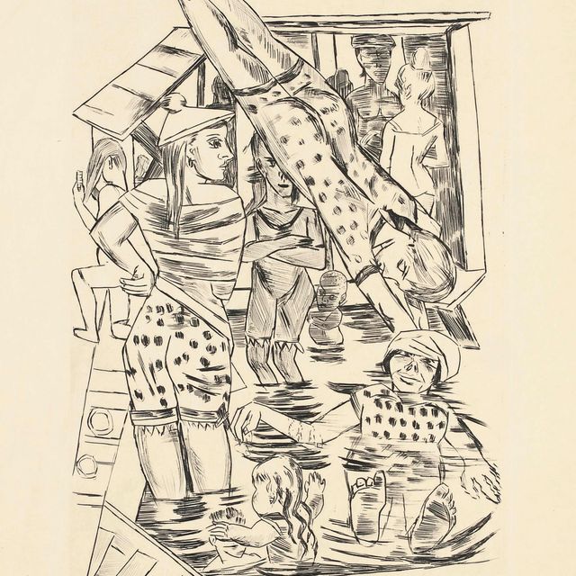 Max Beckmann — Женская баня (H. 234 II.B.b.)