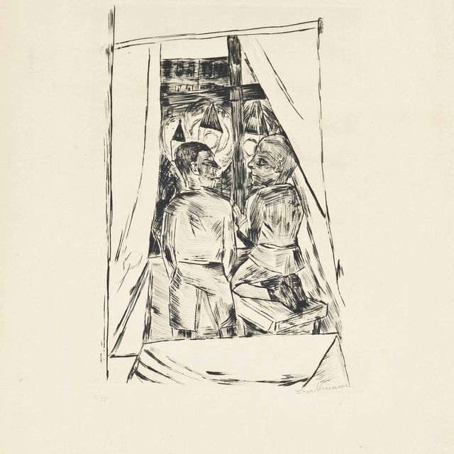 Max Beckmann — Киндер-ам-Фенстер (Хофмайер, 237 Б.б)