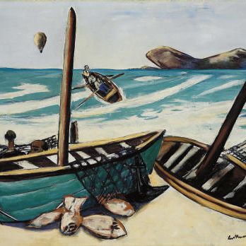 Max Beckmann — Küstenlandschaft mit Баллон