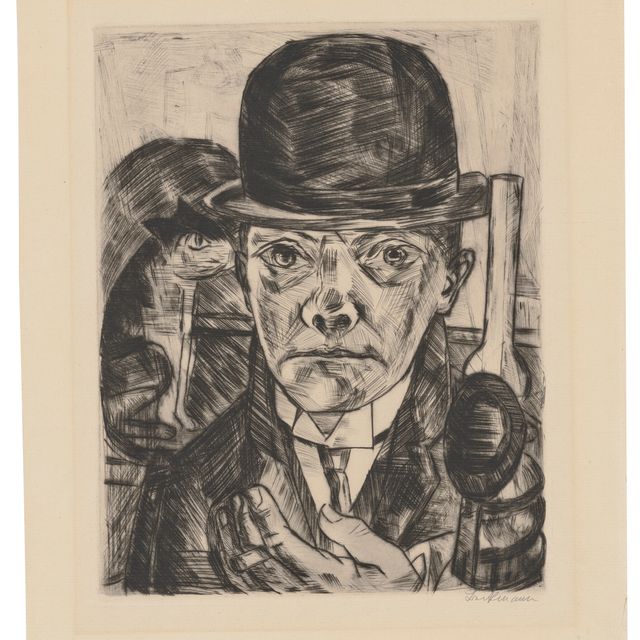 Max Beckmann — Сельбстбилднис из хижины стейфема