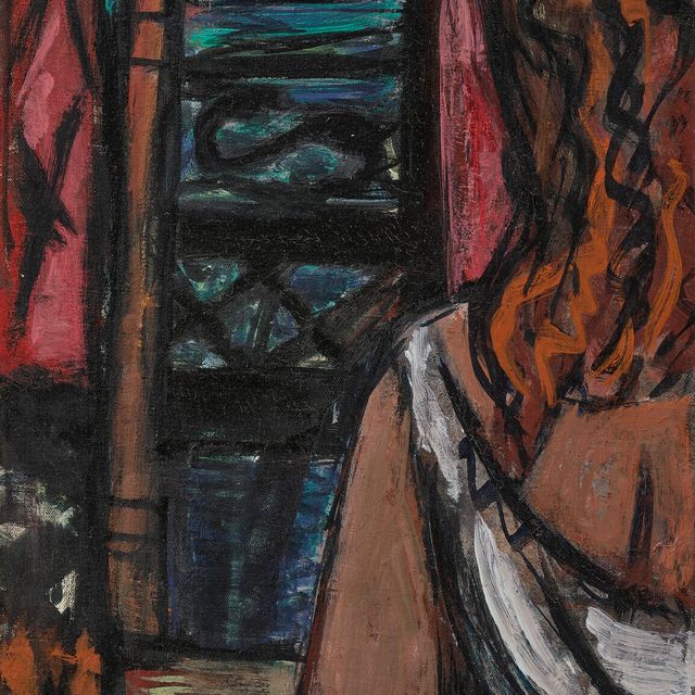 Max Beckmann — Хемдфрау (на балконе)