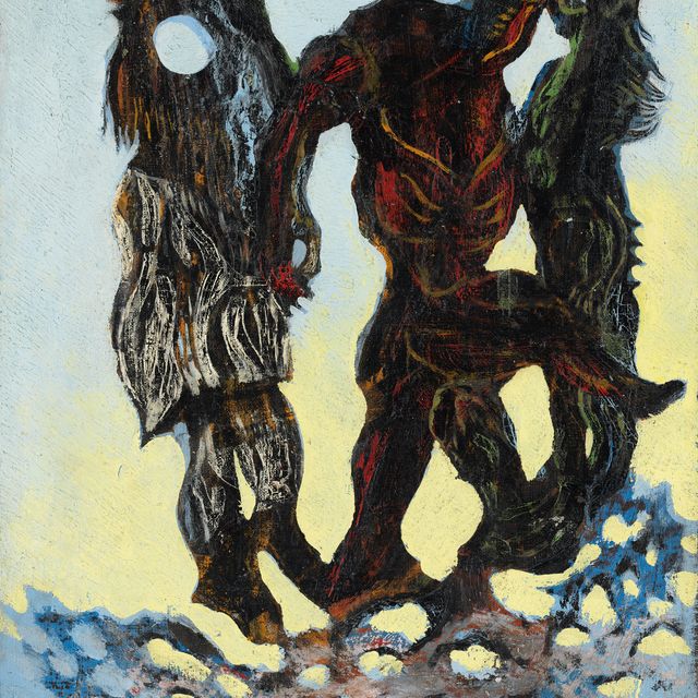 Max Ernst — Молодой человек, путешествующий по ривьере, находящейся в непосредственной близости от главной улицы, молодой человек, живущий в лесу, автор