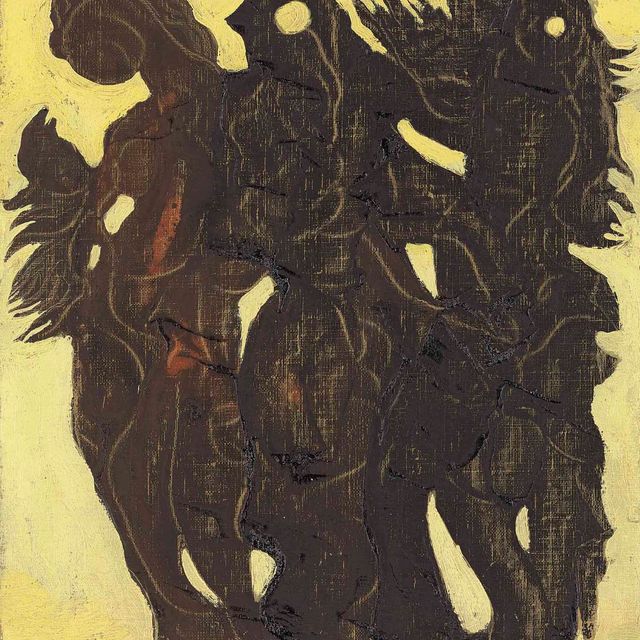 Max Ernst — Трое молодых девушек в красивых позах