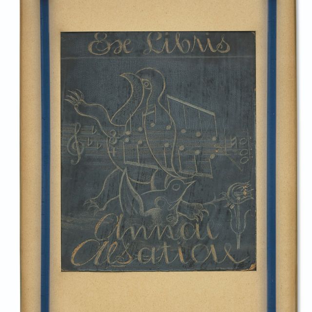 Max Ernst — "Эльзасские анны" (проект для экслибриса), версии 1929-30