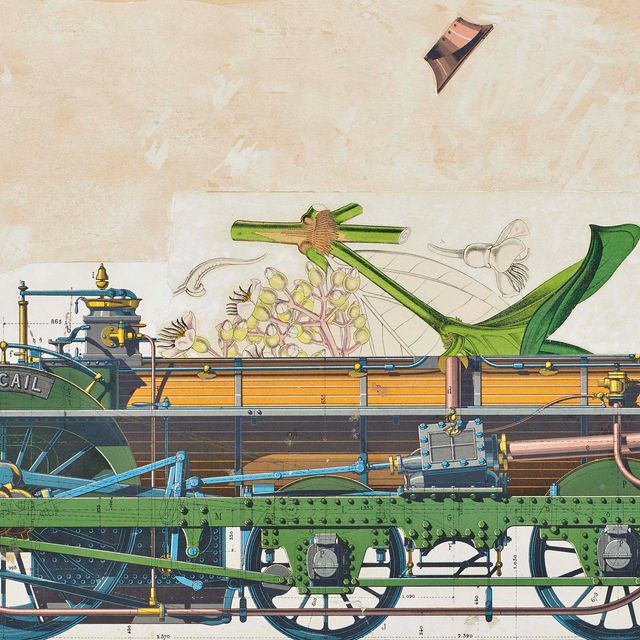 Max Ernst — Молодая девушка, сменившая облик на локомотиве