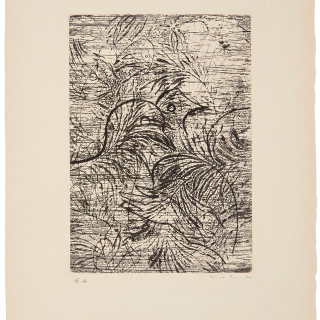 Max Ernst — Без названия, от Paroles Peintes